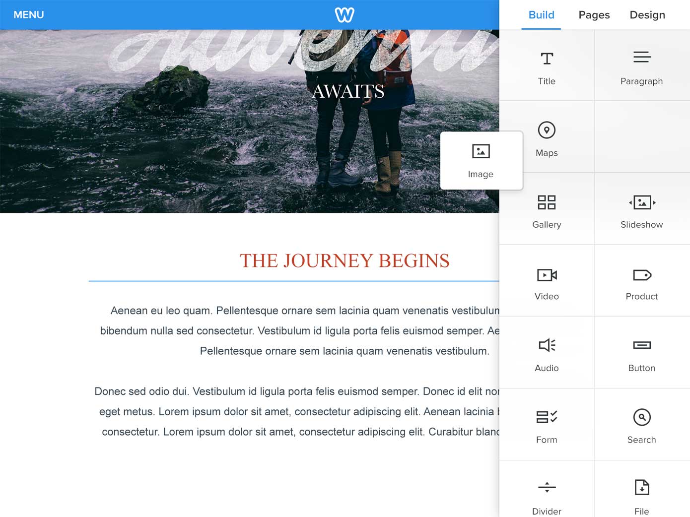 Building a website on the iPad
