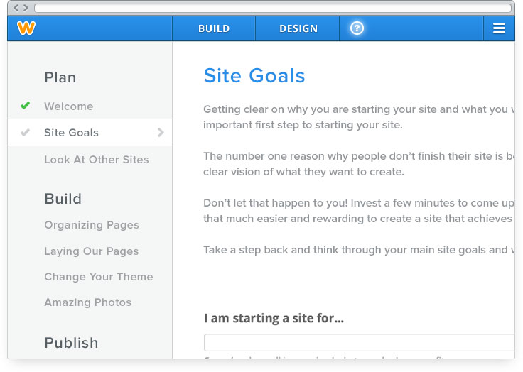 site goals
