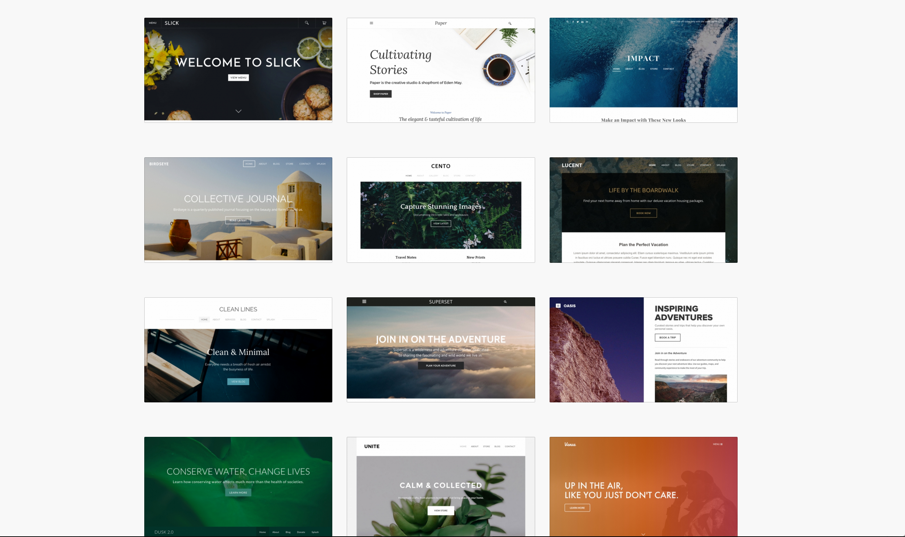 Free Website Templates – Build a Beautiful Site, Blog or Store